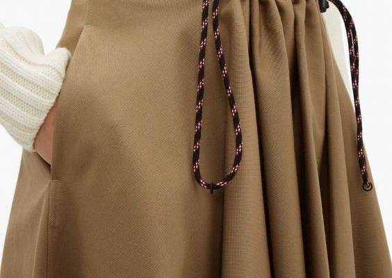 Ayeme paperbag-waist cotton twill midi skirt | Golden Goose | MATCHESFASHION US - 13 dress Skirt 2018 ideas | How Do It Info