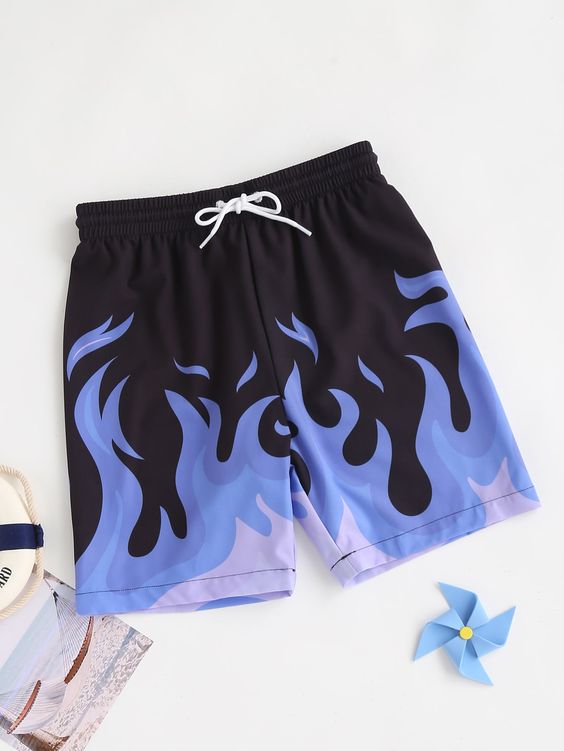 Multicolor Cute   Polyester Fire Bottoms Embellished Medium Stretch  Boys Clothing