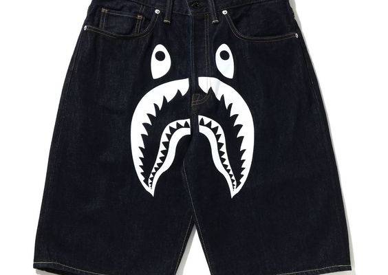 Shark Denim Shorts
