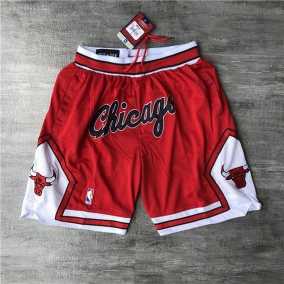 Red Just Don Chicago Bulls Red Shorts NBA