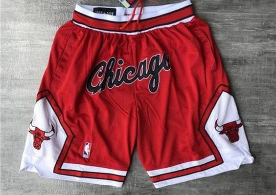 Red Just Don Chicago Bulls Red Shorts NBA
