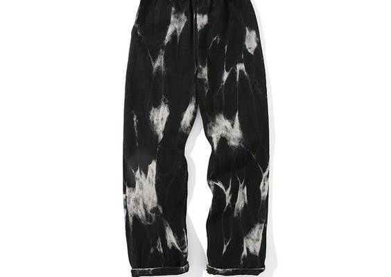 Men Tie Dye Print Denim Pants Baggy Elastic Waist Straight Trousers Punk Cool * Item: Men Baggy Jeans Hip Hop Denim Pants Cargo Pockets Loose Dance Skateboard New * Condition: 100% Brand New * Color: Black, Blue * Size:Asian M-XL * Package:1pc Pants (without any accessories ）    Please note: 1.Please allow a little error due to manual measurement. 2.The color maybe a little difference because of the light,screen reflection etc. 3.If you are not sure what size to choose, you can tell us your heig