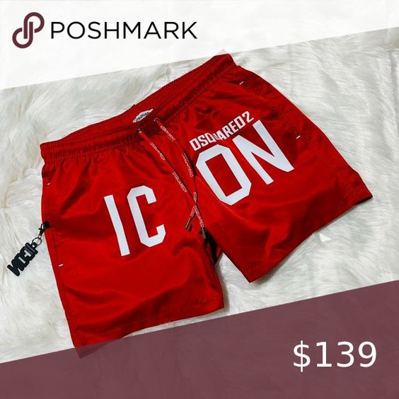 DSQUARED2 NEW MODEL FOR MEN RED SHORT – SMALL