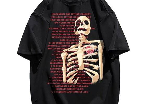 American Bold Skull Graphic T-Shirt