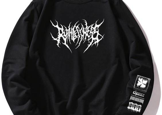 Black Casual Collar Long Sleeve Polyester Graphic,Letter Pullovers Embellished Slight Stretch  Men Hoodies