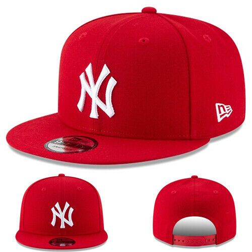 gwbks                                                                                   This Listing is for a brand new with tags Authentic New Era New York Yankees Snapback Hat MLB Basic Game Red Adjustable Cap Brand New, Original Tag Attached  Material: 100 % Polyetser  High Profile, MLB Basic Color Team Hat   Grey Colorway Underneath Brim of Hat  Has a thick , Durable Panel Material  MLB Authenticity Sticker Under on the Tag  100% Authentic Merchandise,Factory Direct   Classic New Era 950 MLB