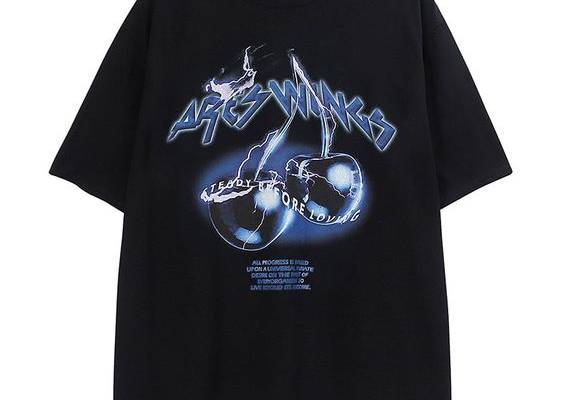 Looking for a stylish and comfortable t-shirt that will make you stand out from the crowd? Look no further than this oversized streetwear t-shirt with bold prints. Made from high-quality 100% cotton jersey fabric, this t-shirt is soft, breathable, and comfortable to wear. It features a relaxed fit with dropped shoulders, a ribbed crew neckline, and short sleeves. The standout feature of this graphic t-shirt is the special letter print with lightning and cherry graphics, which creates a bold and