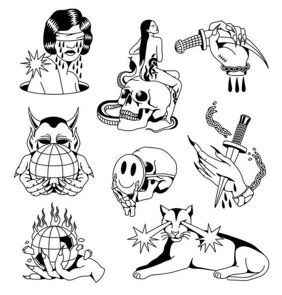 Handpoke Sketch Flash