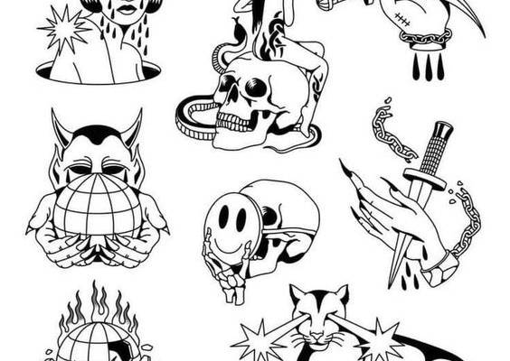 Handpoke Sketch Flash