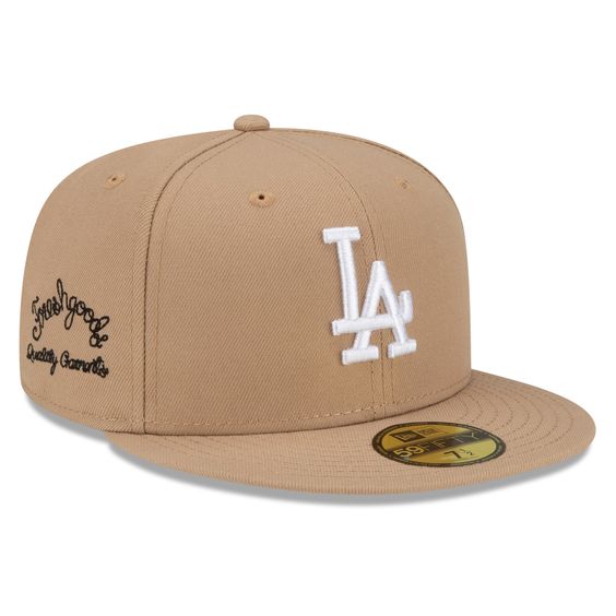 Men’s Los Angeles Dodgers New Era x Joe Freshgoods Tan 59FIFTY Fitted Hat