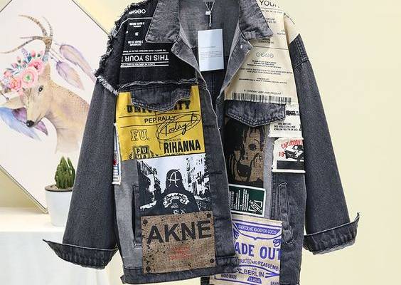 Brand Name: elvvqpStyle: StreetwearHooded: NoMaterial: COTTONMaterial: PolyesterOrigin: CN(Origin)Pattern Type: LetterClothing Length: RegularType: RegularGender: WOMENCollar: Turn-down CollarClosure Type: Single BreastedItem Type: Outerwear CoatsSleeve Length(cm): FullSleeve Style: RegularModel Number: LU1370Thickness: STANDARDOuterwear Type: JacketsDecoration: Appliques