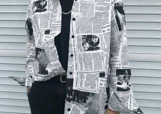Shirt Or Pants Print English Newspaper