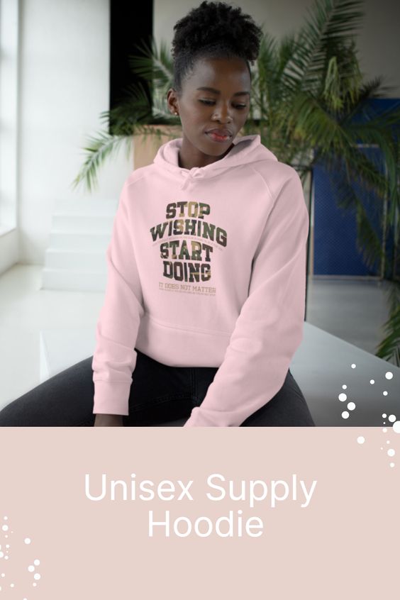 Looking for a piece of clothing that embodies style, comfort, and universality? Search no more! Our unisex supply hoodie is designed with all these in mind. The perfect blend of comfort and style, this hoodie doesn’t just look good; it feels good too. It’s versatile and can be paired with just about anything in your wardrobe. Step up your fashion game with our unisex hoodie!