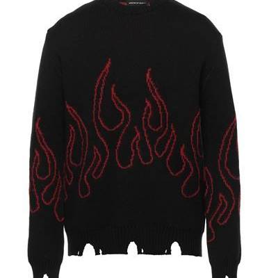 VISION OF SUPER Men's Sweater Black M INT