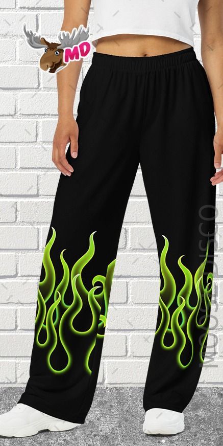 Striking Flame Pants, perfect for a Hippie Boho Festival