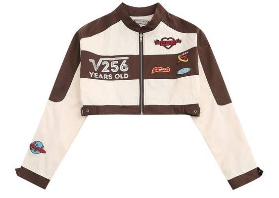 This Women's Vintage Stitching Spice Girls Biker Outfit Sets is designed for both style and comfort. It features a unique stitching pattern to give an edgy and daring look. The outfit is made with light fabric blend for a comfortable fit and breathability. Make a statement with these luxurious biker outfit sets. Features: -95% Cotton, 5% Spandex -Stand Collar -Patchwork design -Regular Fit -Preppy Style