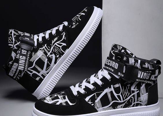 Black  Collar   Letter  Embellished   Men Shoes