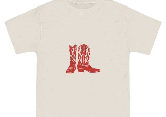 Unique Graphic Tee | Red T-shirt | Fall 2023 Fashion | Simple Graphic Tee