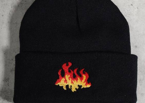 Black    Acrylic  Beanie Embellished   Women Accessories