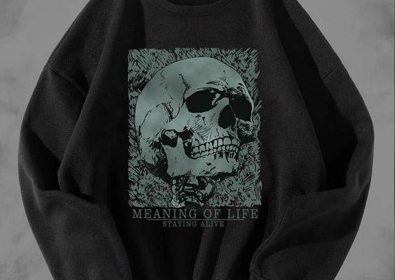 Black Casual Collar Long Sleeve Fabric Halloween,Letter Pullovers Embellished Slight Stretch Spring/Fall Women Sweatshirts