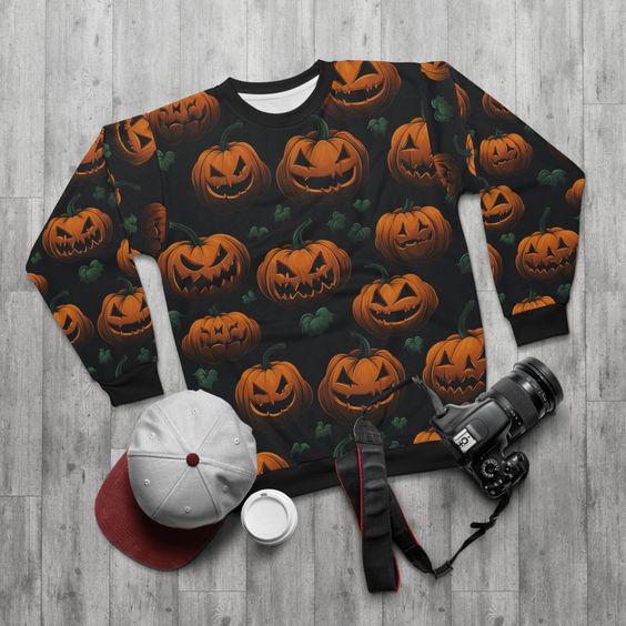 Halloween Spooky Pumpkin Unisex Sweatshirt