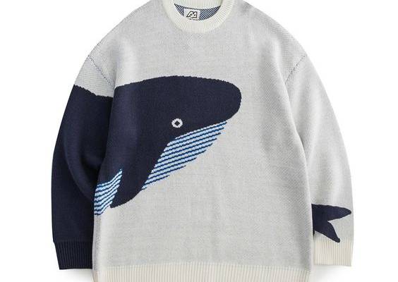 ❗ Please strictly follow measurements in the size chart. ❗ Please make sure that you order a size which will fit you. --- ☁ Comfy and aesthetic whale sweater. Our knitted sweater will be a great addition to your looks. This unisex sweater looks perfect for all seasons. Great for parties and casual wear! You will look incredible wearing this animal print sweater and you will not be able to count the number of compliments you will receive. This product can be an amazing gift for her or him! ☁ ⭐ Pl