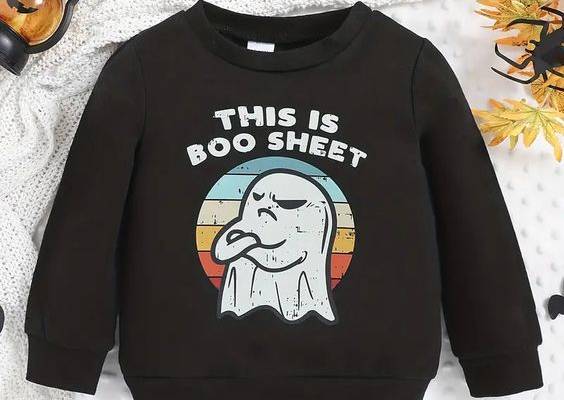 Halloween Sweatshirt - This is Boo Sheet