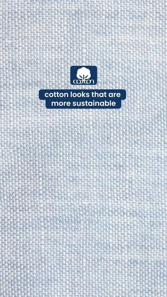 When you can dress more sustainably and stay stylish by wearing cotton 😇