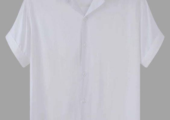 Men Solid Button Up Shirt