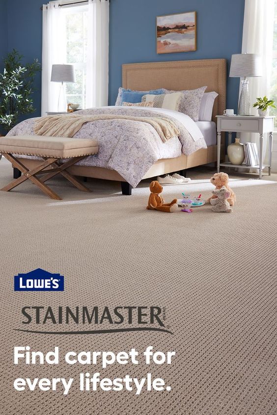 Add stain resistant and durable carpet to any room with new carpet from STAINMASTER, exclusively at Lowe’s.
