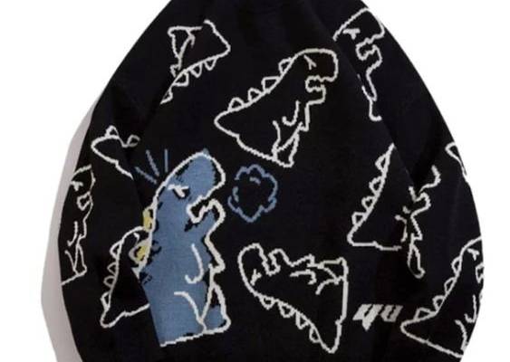 Vintage Dinosaur Sweater Multiple Colors HIGH QUALITY - Etsy