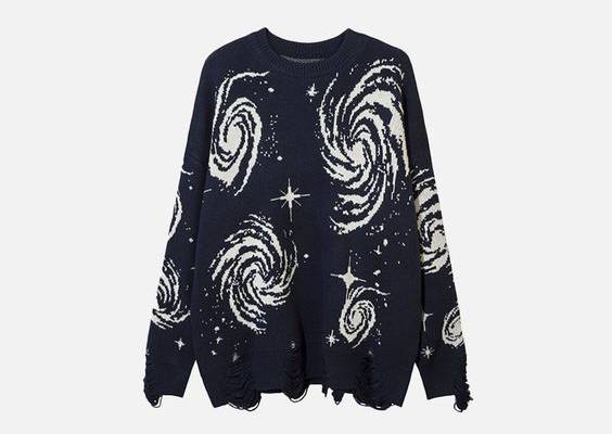 Feel the warmth of Starry Sky's Acrylic and COTTON blend on your skin with its comfortable O-Neck collar. Standard Wool ensures quality and a standard thickness, while the alluring cartoon design adds a vibrant touch. Each sweater is computer knitted to perfection! DETAILSMaterial: Acrylic, COTTONCollar: O-NeckThickness: STANDARDPattern Type: CartoonTechnics: Computer KnittedWool: Standard Wool