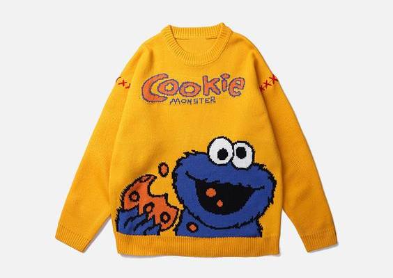 DETAILSMaterial: AcrylicPattern Type: CartoonCollar: O-NeckTechnics: Flat Knitted