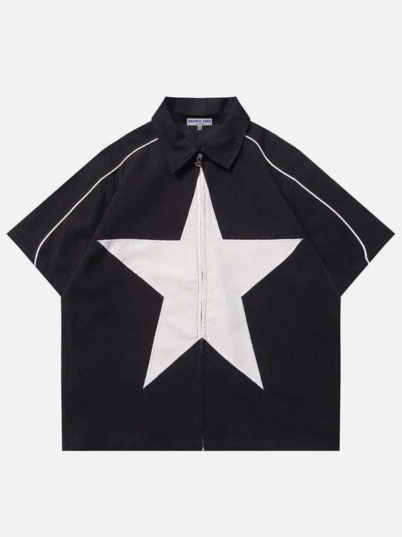 Aelfric Eden Star Splicing Short Sleeve Shirts – Aelfric eden