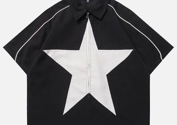 Aelfric Eden Star Splicing Short Sleeve Shirts – Aelfric eden