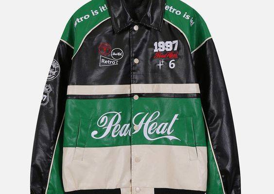 This is all about the fashion cultures' collision. Whether you like Racing culture, Vintage style, or just a sense of fashion. Galloping on the road, free and uninhibited. The jackets are constantly being broken, deconstructed, and reorganized in the new era to form new styles and fashion cycles.Maybe you will like this Letter-Embroidered Racing Jacket.Material: Polyester 100%,PU.Clothing details: Stitching Color.MODEL INFOFemale 5'4 (162cm) 110 lbs (50kg) Size: S (Oversize Style)Male 5'10 (178c