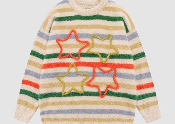 Features: Unisex Relaxed fit Round neck Knitted construction Ribbed sleeve cuffs and bottom hem Material: polyester, cotton