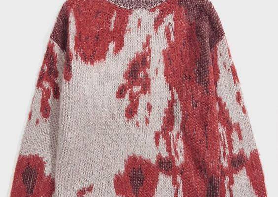 Multicolor Casual Collar Long Sleeve Fabric All Over Print Pullovers Embellished Slight Stretch  Men Clothing