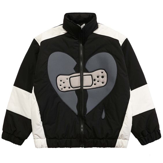 DETAILSLoose fitStandard thicknessPattern Type: CartoonMaterial: CottonLining Material: PolyesterCollar: StandClosure Type: Zipper