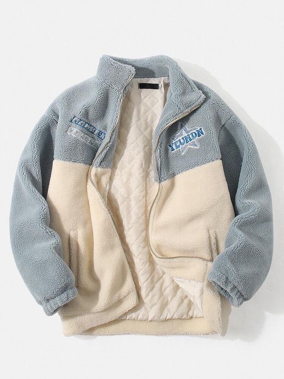 Description:Decoration:Embroidery,Pocket,ZipperFit Type:Loose FitMaterial:PolyesterNeckline:Stand CollarPattern Type:LetterScene:Leisure,CasualSeason:Autumn,WinterSize:M,XXL,L,XLSleeve:Long SleeveStyle:CasualThickness:ThickPackage Included:1*Jacket