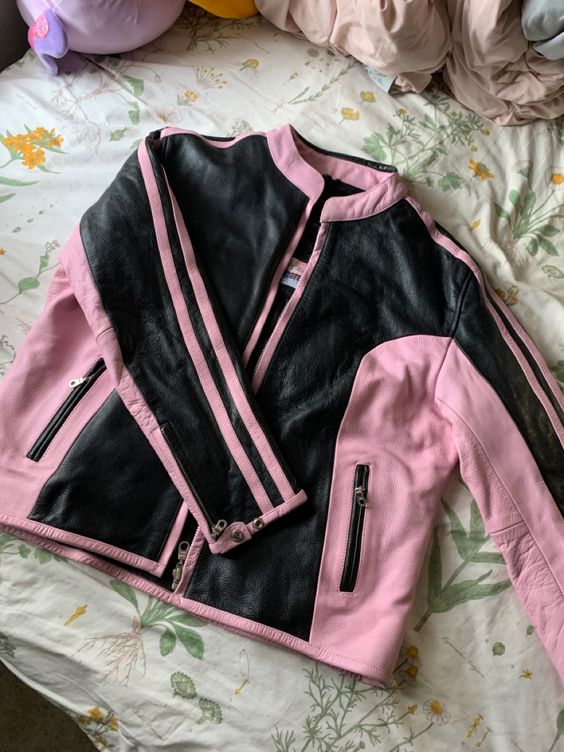 pink biker jacket!!!