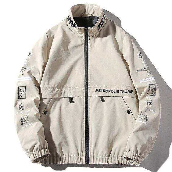 Brand Name: Palace lifeStyle: CasualMaterial: CottonMaterial: PolyesterClosure Type: zipperModel Number: WSL-538Sleeve Style: RegularThickness: STANDARDHooded: NoLining Material: CottonType: RegularPattern Type: LetterClothing Length: RegularDecoration: PocketsCollar: STANDCuff Style: Rib sleeveModel Number: Jacketcolor: white blacksize: M,L,XL,XXL,XXXL,XXXXLseason: Autumn