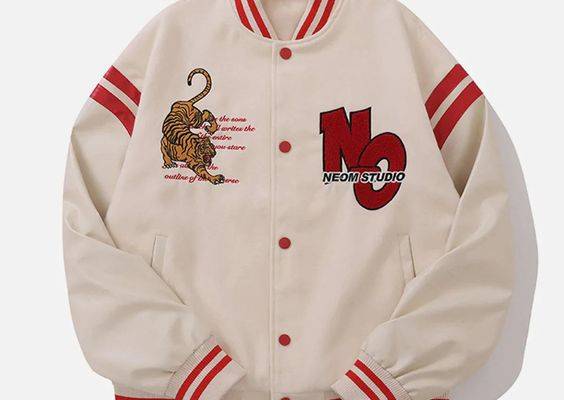 TALISHKO™ - Tiger Embroidery Print Varsity Jacket