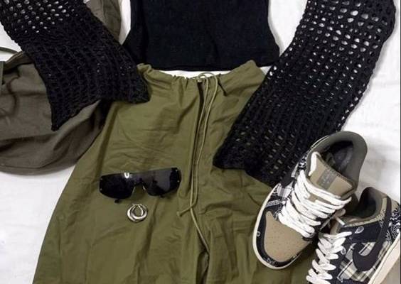 parachute pants outfit