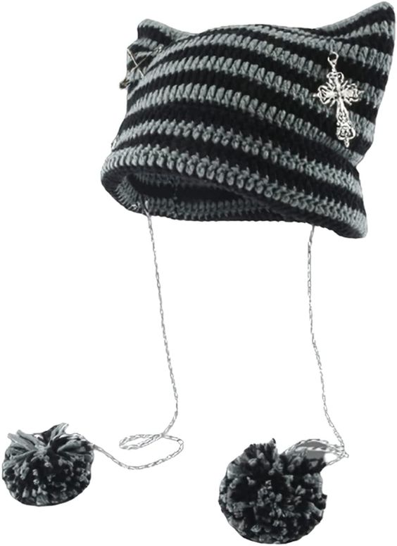 Premium Material: This knit hat is made of knitting acrylic fabric, lightweight and breathable. One Size Fits Most: It fits teens, as well as men and women of any age. Occasions: The grunge beanie hat is suitable for casual wearing in daily life and outdoor sports activities. Perfect Gifts: The kawaii beanies are perfectly fit in house, hotel, travel, vacation, yard, and garden. Great gift for Christmas, New Year, Thanksgiving, birthday, anniversary and family gathering. Professional Support: Pl