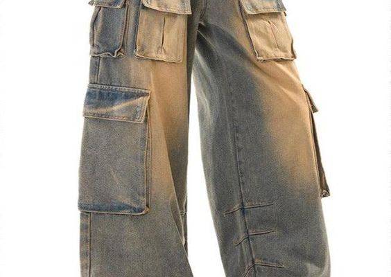 Low-waist Loose Wide-leg Jeans WNW0683