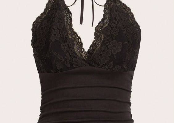 Chocolate Brown Casual Collar  Knitted Fabric Plain Halter Embellished Slight Stretch  Women Clothing