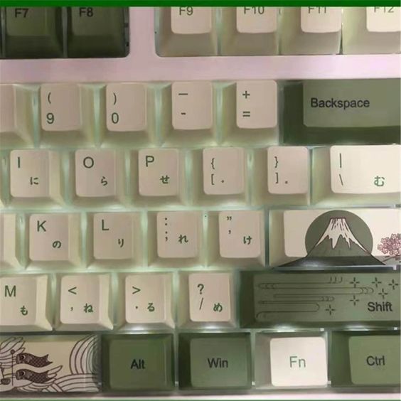 Matcha Cherry Keycaps Set, Resin PBT 68/87/96/104/108 Key, Mechanical Keyboard Key Cap, Artisan Universal Keycaps, Cute Green Japanese Keycaps Product Name:Personalized Handmade Keycaps ✔Best Keycaps -Original handmade Keycaps, perfect for your unique personality. ✔Enhance the artistry Decorate your beloved keyboard with unique keycaps. Pre-purchase notes. 1.After I receive your order, I will need 3-7 days of production time. 2. please take inventory of the item when you receive it, if you have