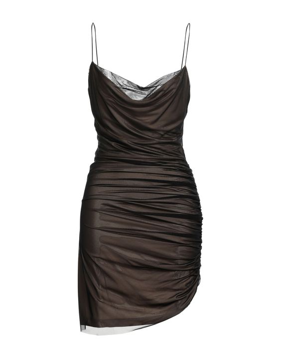 mesh fabric, no appliqués, solid color, wide neckline, sleeveless, fully lined, no pockets, stretch, pencil style , Color: Black , Size: XS