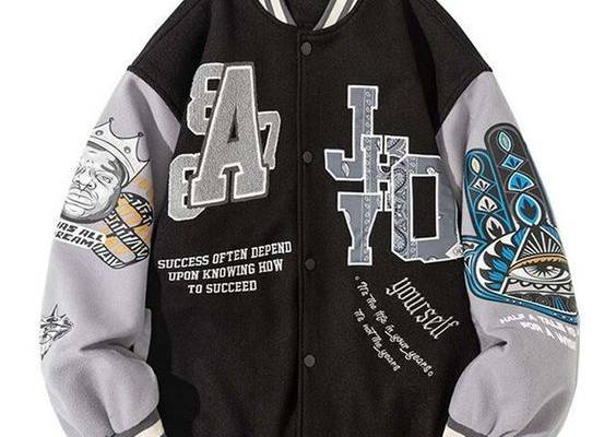 Men Woman Retro Varsity Jacket Hip Hop Loose Pattern Embroidery Splicing Hot Sale Jackets Street Preppy Thin Baseball Uniform Fall A-S